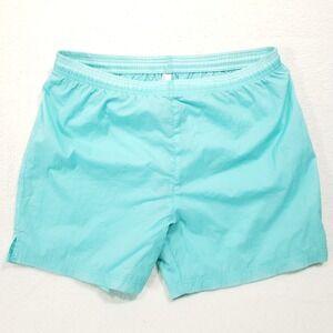 American Apparel Shorts Mens Small Aruba Blue Nylon Casual Lightweight 5" Inseam